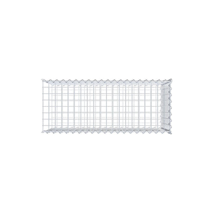 Anbaugabione Typ 2 100 cm x 50 cm x 40 cm (L x H x T), Maschenweite 5 cm x 5 cm, Spirale