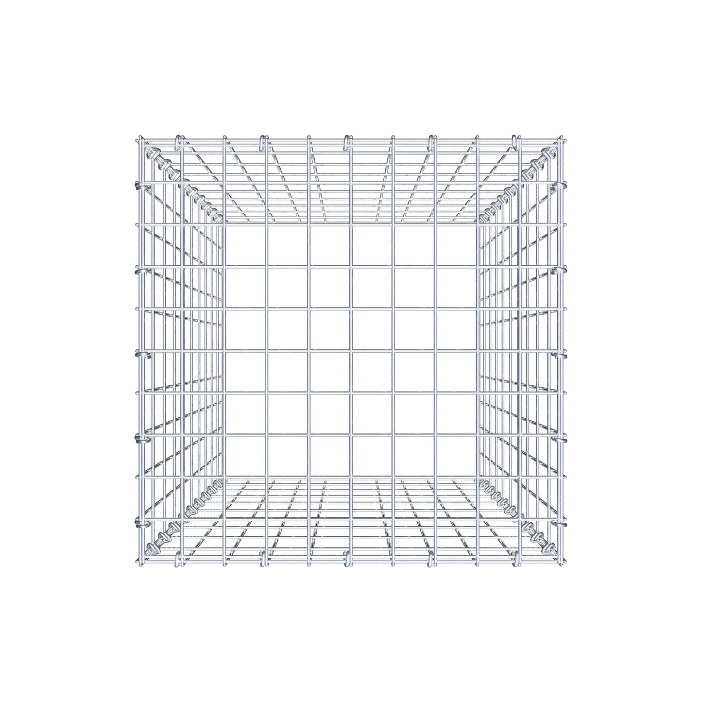 Gabião Tipo 3 100 cm x 50 cm x 50 cm (C x A x P), malhagem 5 cm x 10 cm, anel C