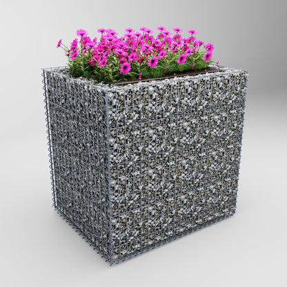 Rechthoekig verhoogd bed 100 cm x 80 cm x 100 cm (L x H x D), maaswijdte 5 x 10 cm, wanddikte 10 cm