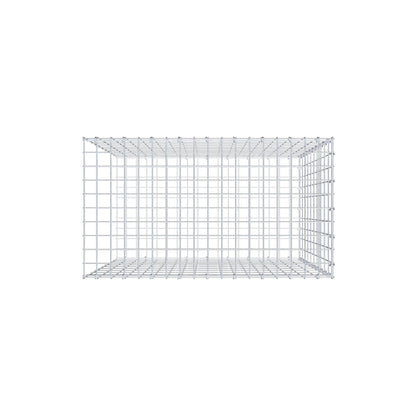 Fourche rapportée type 2 100 cm x 90 cm x 50 cm, mailles 5 cm x 10 cm, anneau en C