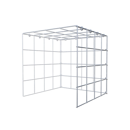 Monteret gabion type 4 40 cm x 40 cm x 40 cm (L x H x D), maskestørrelse 10 cm x 10 cm, C-ring
