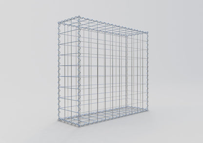 Gabione 100 cm x 90 cm x 30 cm (L x H x T), Maschenweite 10 cm x 10 cm, Spirale