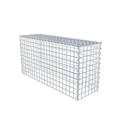 Gabbione aggiuntivo tipo 3 100 cm x 50 cm x 30 cm (L x H x P), dimensione maglia 5 cm x 5 cm, a spirale