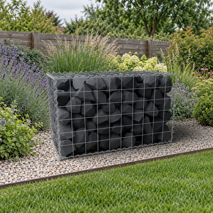 Gabione 100 cm x 60 cm x 50 cm (L x H x T), Maschenweite 10 cm x 10 cm, Spirale