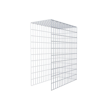 Fourche rapportée type 4 100 cm x 80 cm x 40 cm (L x H x P), maille 5 cm x 10 cm, anneau en C