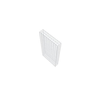 Gabion 200 cm x 100 cm x 20 cm (L x H x D), maskstorlek 10 cm x 10 cm, C-ring