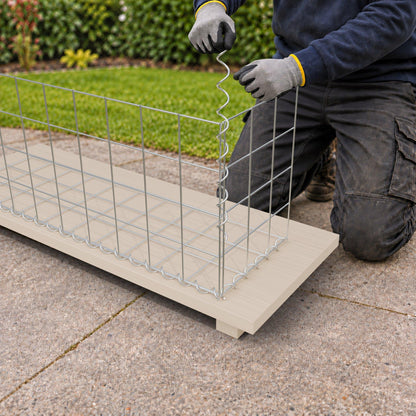 Gabion 100 cm x 40 cm x 30 cm (L x H x D), maskestørrelse 10 cm x 10 cm, spiral