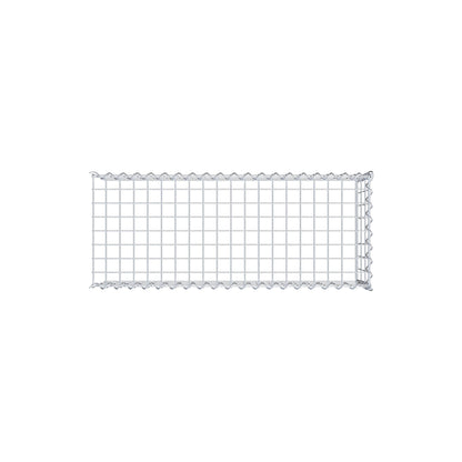 Gabion rapporté type 4 100 cm x 30 cm x 40 cm (L x H x P), mailles 5 cm x 10 cm, spirale