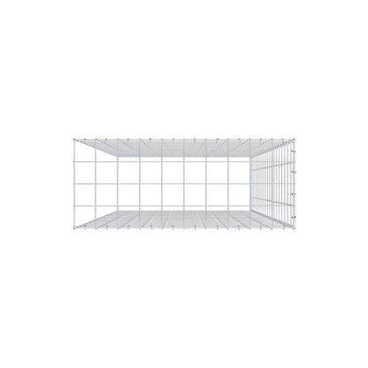 Anbaugabione Typ 4 200 cm x 100 cm x 40 cm (L x H x T), Maschenweite 10 cm x 10 cm, C-Ring