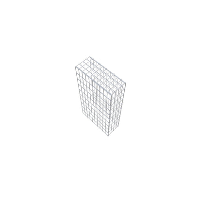 Fourche rapportée type 4 100 cm x 50 cm x 20 cm (L x H x P), maille 5 cm x 10 cm, anneau en C