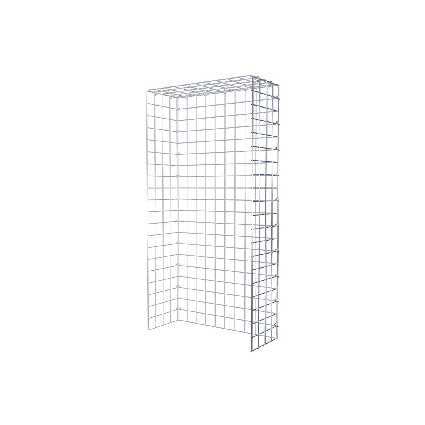 Fourche rapportée type 4 100 cm x 20 cm x 50 cm (L x H x P), mailles 5 cm x 5 cm, anneau C