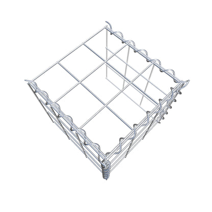 Grown-on gabion type 4 30 cm x 30 cm x 30 cm (L x H x D), mesh size 10 cm x 10 cm, spiral