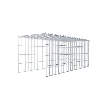 Opvokset gabion type 4 100 cm x 40 cm x 40 cm (L x H x D), maskestørrelse 5 cm x 10 cm, spiral