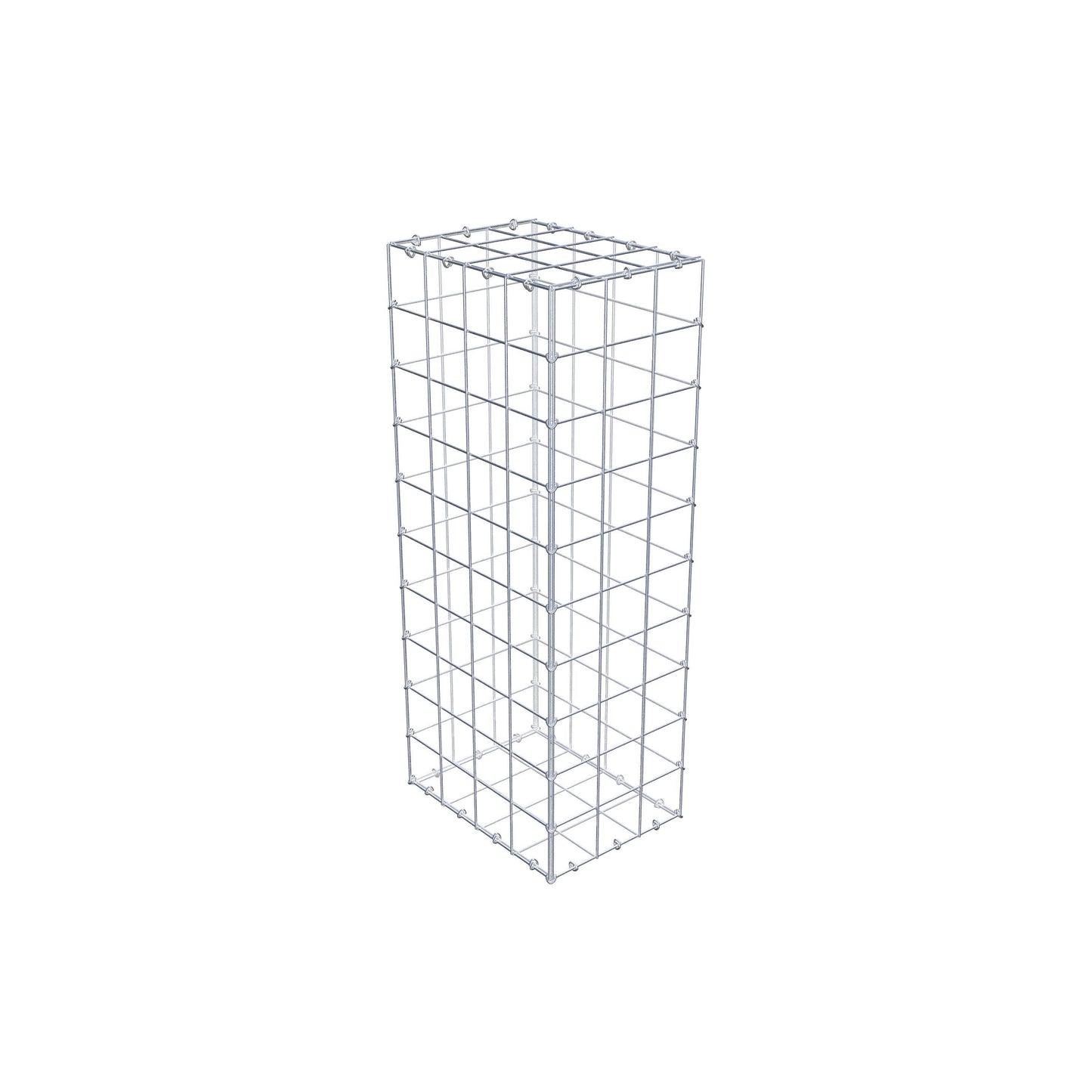 Gabião 100 cm x 40 cm x 30 cm (C x A x P), malhagem 10 cm x 10 cm, anel C