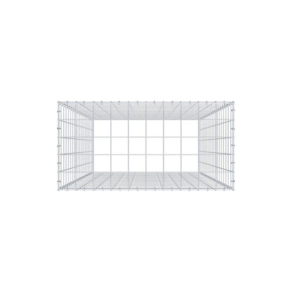 Mounted gabion type 3 200 cm x 100 cm x 50 cm (L x H x D), mesh size 10 cm x 10 cm, C-ring