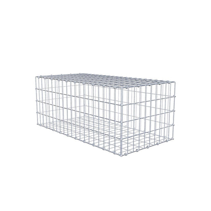 Gabion 100 cm x 40 cm x 50 cm (L x H x D), maskestørrelse 5 x 10 cm, spiralring