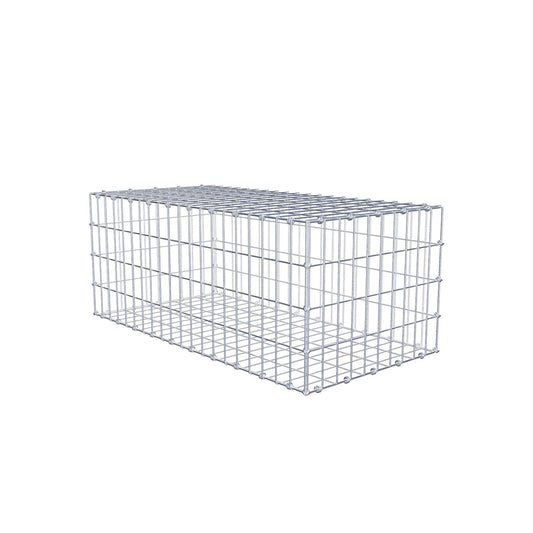 Gabion 100 cm x 40 cm x 50 cm (L x H x D), mesh size 5 x 10 cm, spiral ring