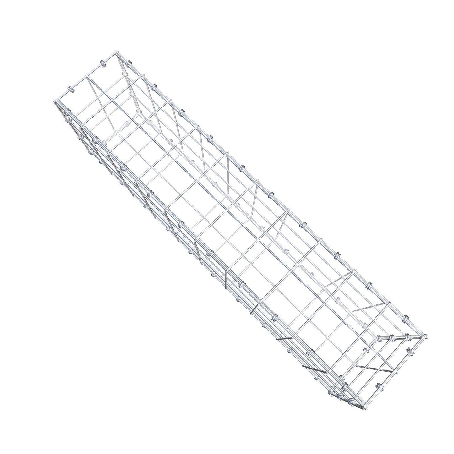 Gabião 100 cm x 30 cm x 20 cm (C x A x P), malhagem 10 x 10 cm, anel espiral