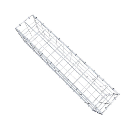 Gabião 100 cm x 30 cm x 20 cm (C x A x P), malhagem 10 x 10 cm, anel espiral