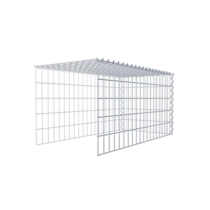 Gabion rapporté type 4 100 cm x 50 cm x 50 cm (L x H x P), mailles 5 cm x 10 cm, spirale
