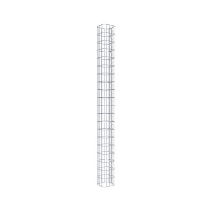 Schanskorfzuil vierkant 17 cm x 17 cm, 200 cm hoog, MW 5 cm x 10 cm