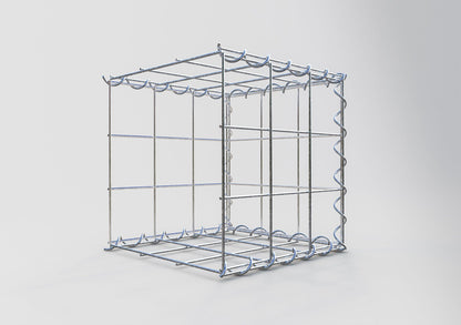 Gabbione aggiuntivo tipo 2 30 cm x 30 cm x 30 cm (L x A x P), dimensione maglia 10 cm x 10 cm, a spirale