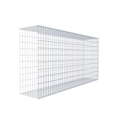 Gabion rapporté type 2 200 cm x 100 cm x 40 cm (L x H x P), mailles 5 cm x 10 cm, spirale