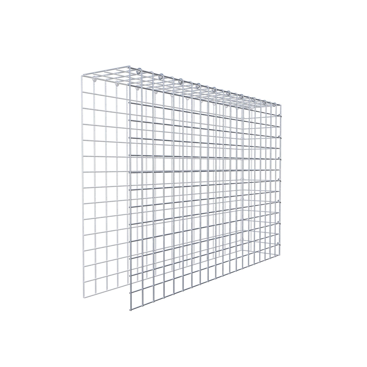 Mounted gabion type 4 100 cm x 70 cm x 20 cm (L x H x D), mesh size 5 cm x 5 cm, C-ring