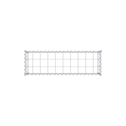 Gabion rapporté type 3 100 cm x 30 cm x 30 cm (L x H x P), mailles 10 cm x 10 cm, spirale