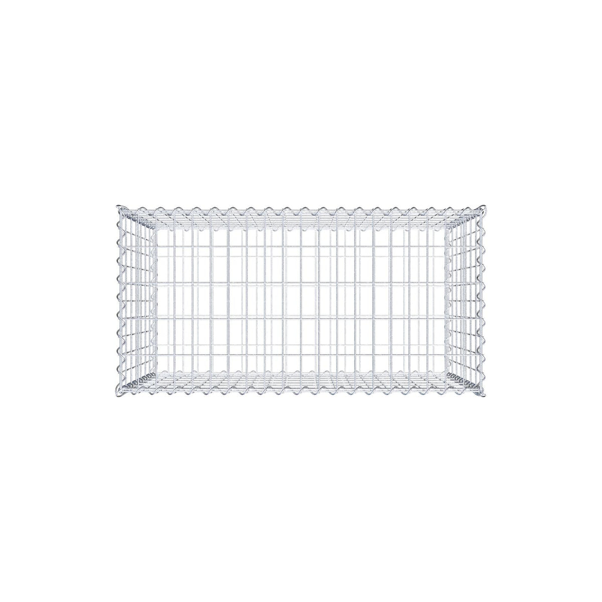 Gabione 100 cm x 70 cm x 50 cm (L x H x T), Maschenweite 5 cm x 10 cm, Spirale