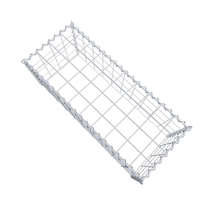 Gabion rapporté type 3 100 cm x 40 cm x 40 cm (L x H x P), mailles 10 cm x 10 cm, spirale
