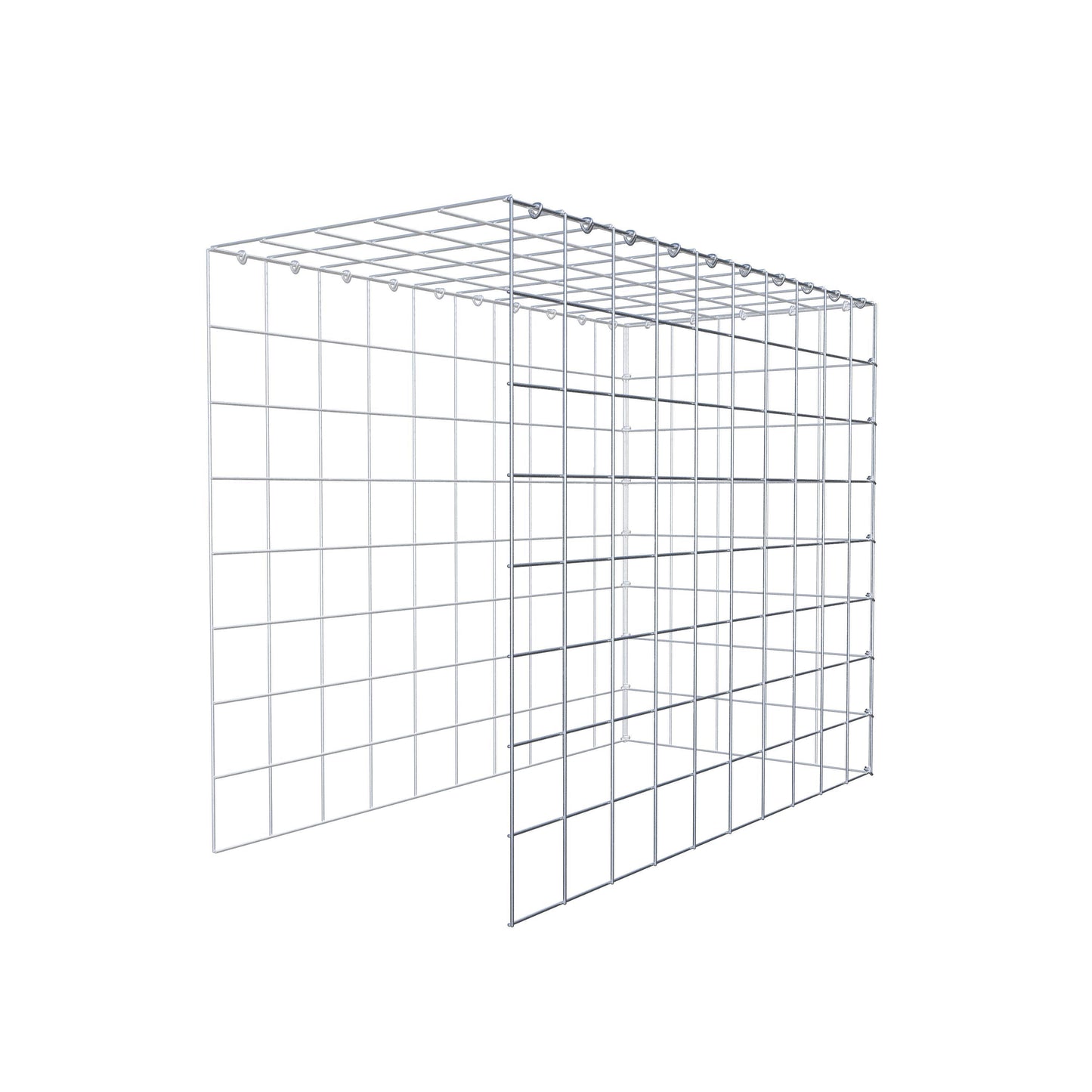 Fourche rapportée type 4 100 cm x 80 cm x 50 cm (L x H x P), mailles 10 cm x 10 cm, anneau C