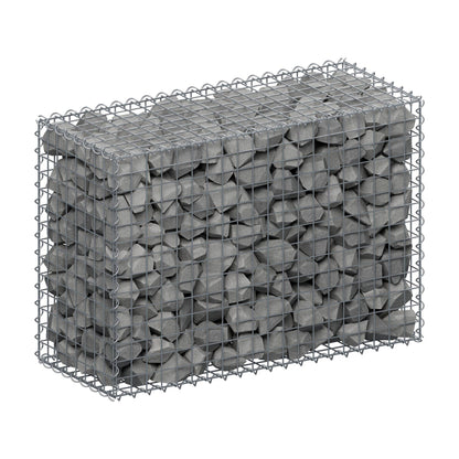 Gabion 100 cm x 70 cm x 40 cm (L x H x D), mesh size 5 cm x 5 cm, spiral