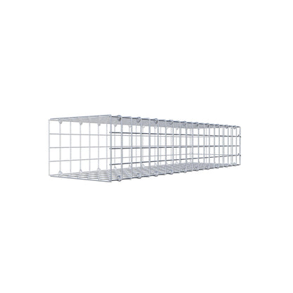Monteret gabion type 2 100 cm x 20 cm x 30 cm (L x H x D), maskestørrelse 5 cm x 5 cm, C-ring