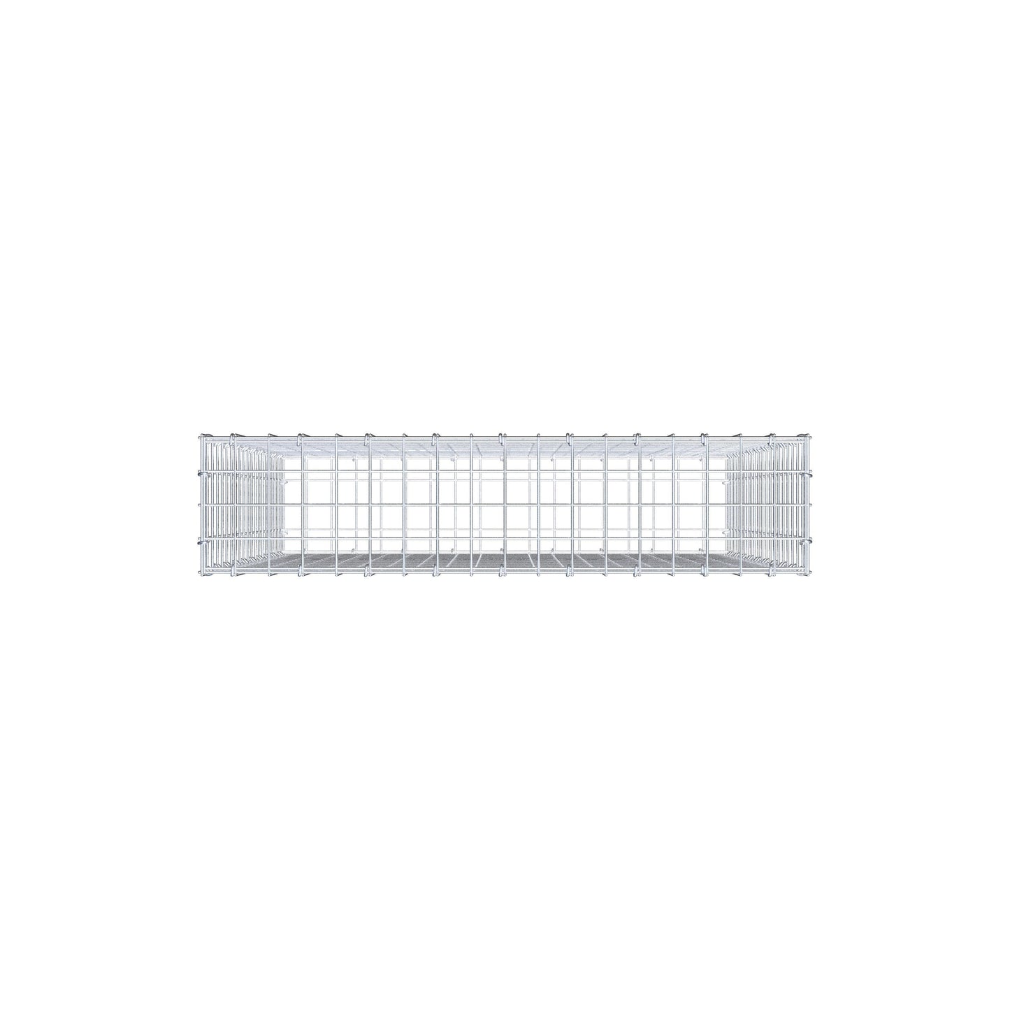 Gabião 100 cm x 90 cm x 20 cm (C x A x P), malhagem 5 cm x 5 cm, anel C