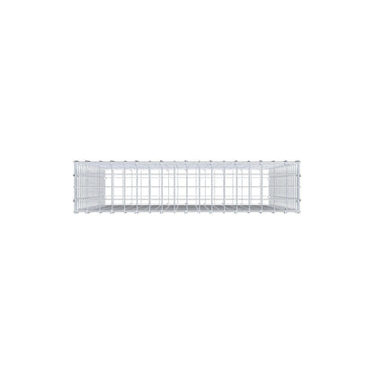 Gabião 100 cm x 90 cm x 20 cm (C x A x P), malhagem 5 cm x 5 cm, anel C