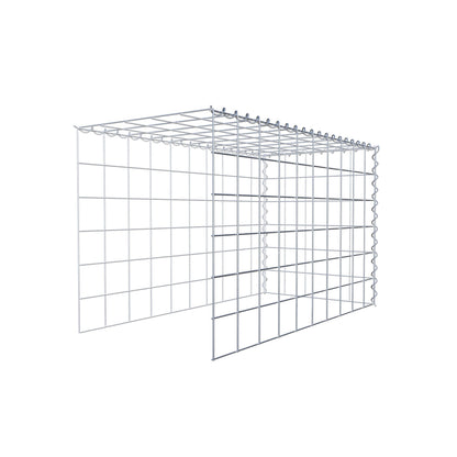 Gabion rapporté type 4 100 cm x 60 cm x 50 cm (L x H x P), mailles 10 cm x 10 cm, spirale