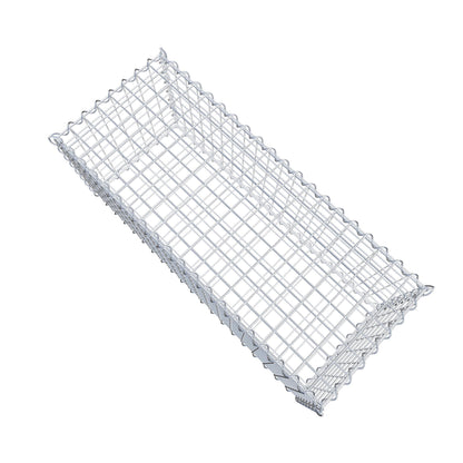 Schanskorf 100 cm x 40 cm x 40 cm (L x H x D), maaswijdte 5 cm x 5 cm, spiraalvormig