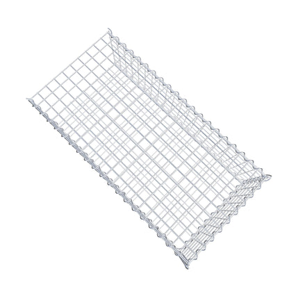 Gabion rapporté type 2 100 cm x 30 cm x 50 cm (L x H x P), mailles 5 cm x 5 cm, spirale