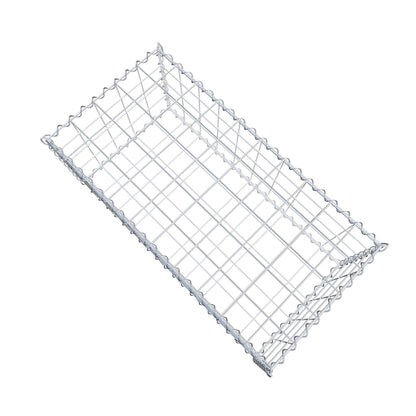 Gavión 100 cm x 40 cm x 50 cm (largo x alto x fondo), malla 10 cm x 10 cm, en espiral