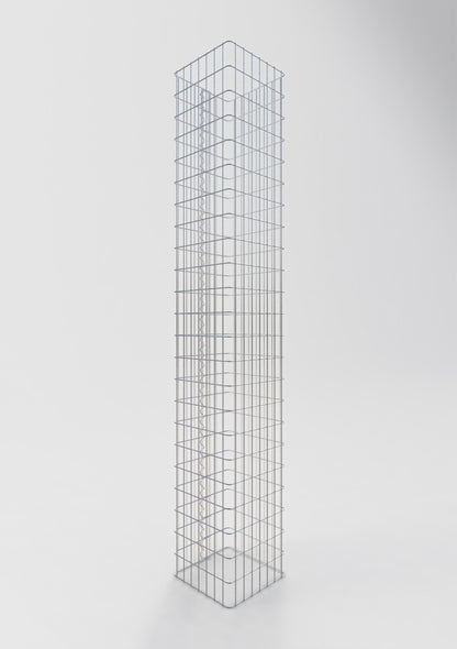 Schanskorf kolom hoekig 37 cm x 37 cm, 230 cm hoog, MW 5 cm x 10 cm