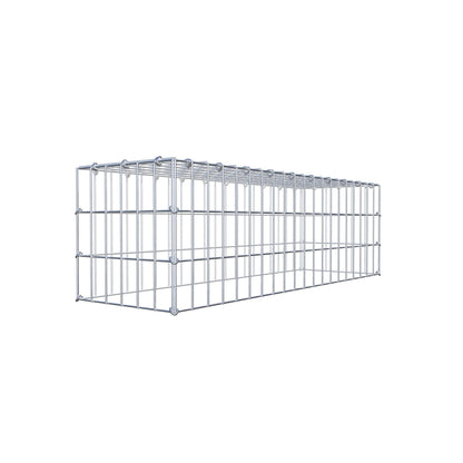 Fourche rapportée type 3 100 cm x 30 cm x 30 cm (L x H x P), mailles 5 cm x 10 cm, anneau C