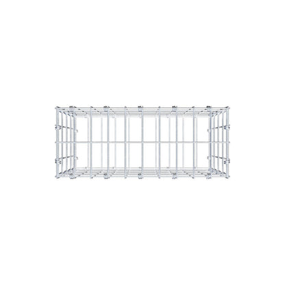 Gabion 50 cm x 40 cm x 20 cm (L x H x D), maskestørrelse 5 x 10 cm, spiralring