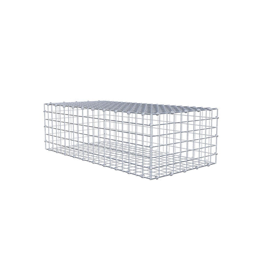 Gabbione 100 cm x 30 cm x 50 cm (L x H x P), maglia 5 x 5 cm, anello a spirale
