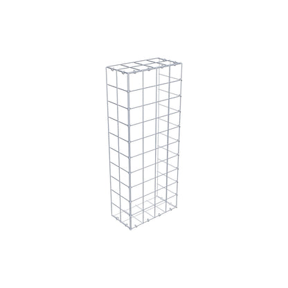 Monteret gabion type 2 100 cm x 20 cm x 40 cm (L x H x D), maskestørrelse 10 cm x 10 cm, C-ring