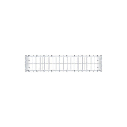 Gabion 100 cm x 30 cm x 20 cm (L x H x D), maskestørrelse 5 x 10 cm, spiralring