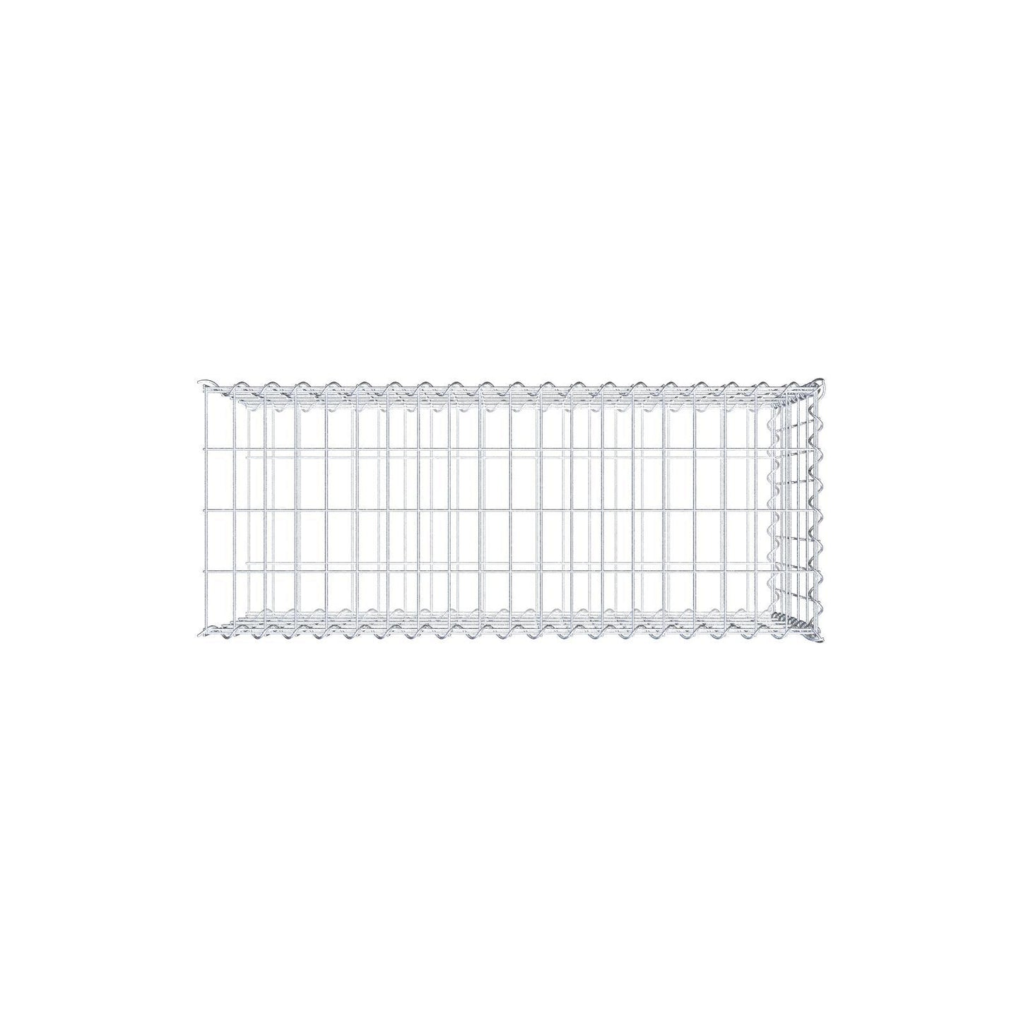 Gabião tipo 2 100 cm x 50 cm x 40 cm (C x A x P), malhagem 5 cm x 10 cm, espiral