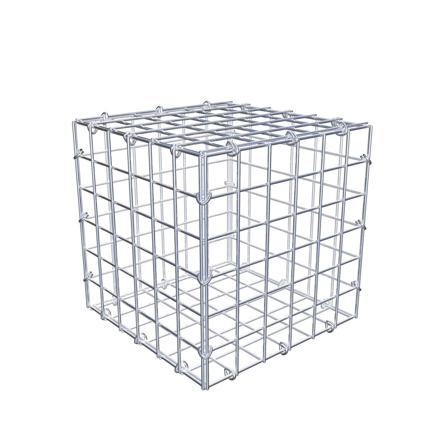 Schanskorf 30 cm x 30 cm x 30 cm (L x H x D), maaswijdte 5 cm x 5 cm, C-ring