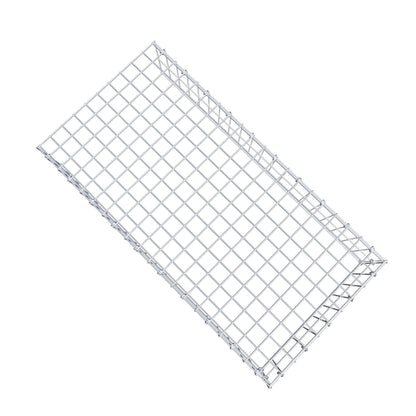 Monteret gabion type 4 100 cm x 20 cm x 50 cm (L x H x D), maskestørrelse 5 cm x 10 cm, C-ring
