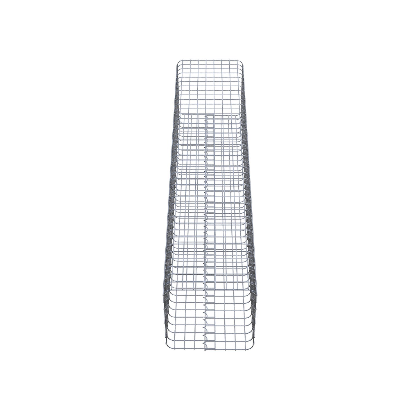 Schanskorfkolom hoekig 42 cm x 42 cm, 200 cm hoog, MW 5 cm x 5 cm